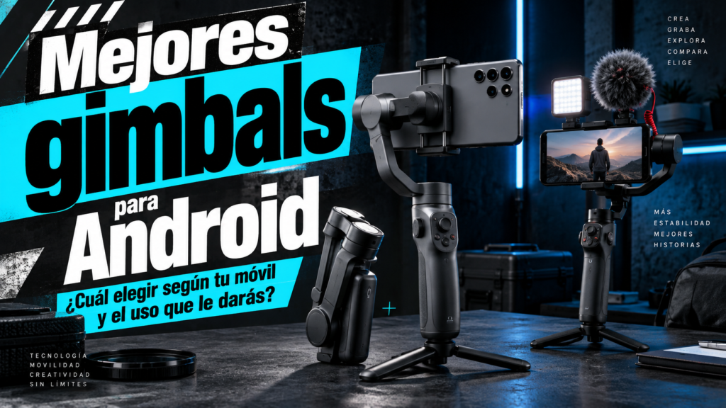 Varios gimbals para Android preparados para grabar vídeo con un smartphone